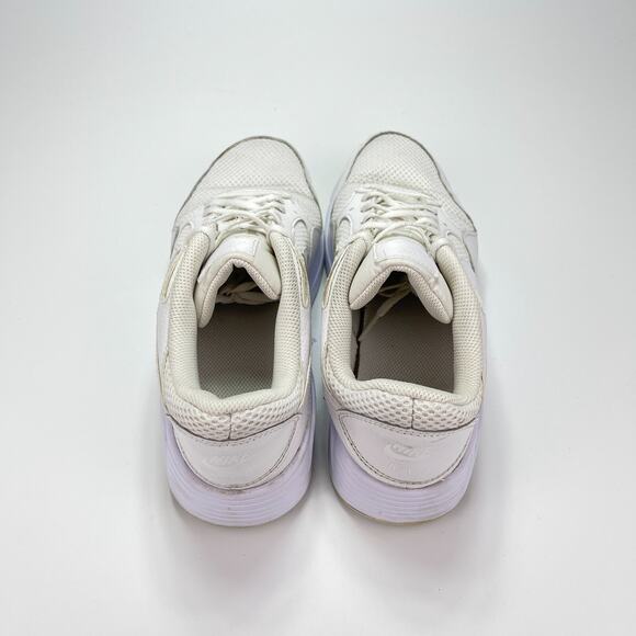 Nike Air Max SC Triple White Photon Dust Athletic Running Shoes Women Size 8 - Picture 7 of 9